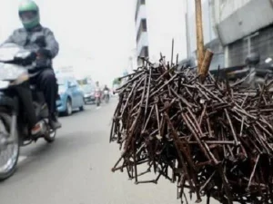 Sejumlah Lokasi Rawan Ranjau Paku di Jakarta