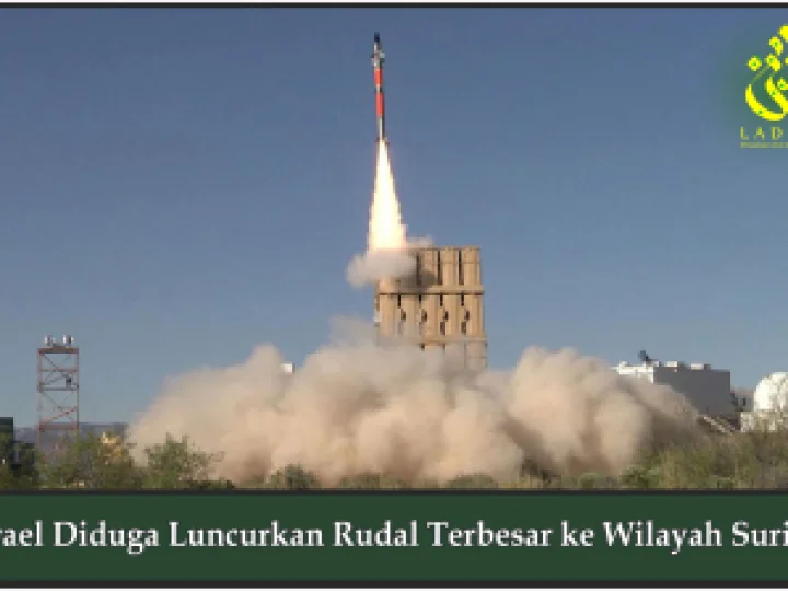 Israel Diduga Luncurkan Rudal Terbesar ke Wilayah Suriah