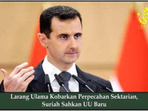 Larang Ulama Kobarkan Perpecahan Sektarian, Suriah Sahkan UU Baru