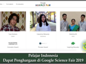 Pelajar Indonesia Dapat Penghargaan di Google Science Fair 2019