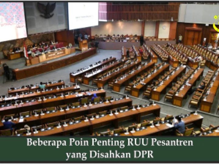 Beberapa Poin Penting RUU Pesantren yang Disahkan DPR