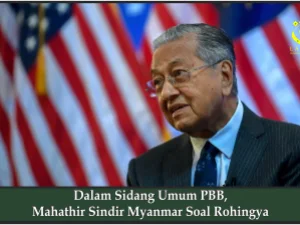 Dalam Sidang Umum PBB, Mahathir Sindir Myanmar Soal Rohingya