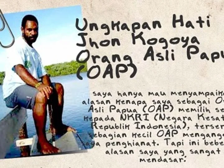 Begini Ungkapan Hati Jhon Kogoya, Orang Asli Papua yang Bangga NKRI