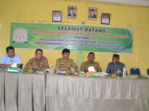 Geuchik  Se Aceh Timur Ikuti  Penyuluhan Hukum Tentang Tata Cara Pemberhentian Kepala Desa