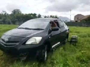 Kreatif, Toyota Vios Ini Disulap Jadi Traktor untuk Bajak Sawah