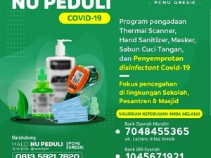 Cegah Virus, PCNU Gresik Gerak Cepat Bentuk Satgas NU Peduli Covid-19