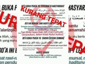Do'a Buka Puasa 'Allahumma Laka Shumtu' yang Dituduh Dlaif & Bidah