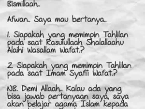 Jawaban Ini Menepis Keraguan Atas Pertanyaan Wahabi “Siapa yang Menahlili Rasulullah?”
