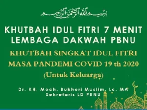 Khutbah Idul Fitri: Masa Pandemi COVID-19
