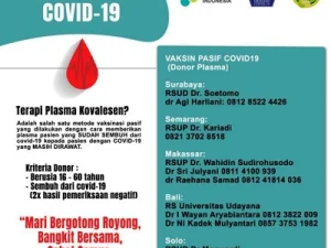 TPK untuk Mengobati Kasus Covid-19 yang Berat
