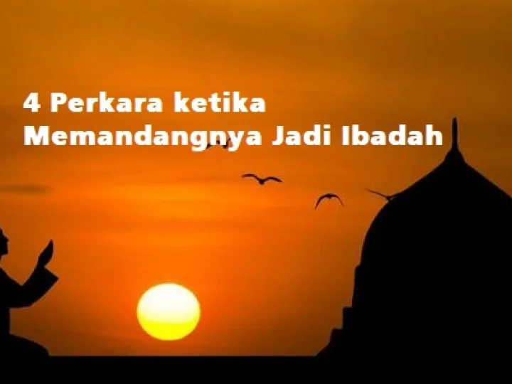 4 Perkara ketika Memandangnya Jadi Ibadah