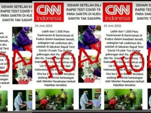 RMI Kudus: Meme di Medsos 1000 Santri Pingsan Usai Jalani Rapid Test, Hoaks!