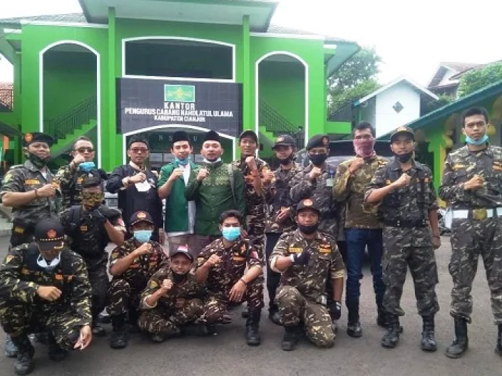 Cerita Banser Cianjur Saat Jaga Pengajian Lintas Ormas Islam