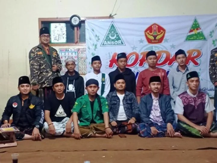 GP Ansor Cilaku Ngaji Risalah Ahlussunnah wal Jamaah dan Bagikan Masker