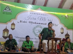 Rawat Tradisi, GP Ansor Sukaluyu Cianjur Peringati Isra' Mi'raj