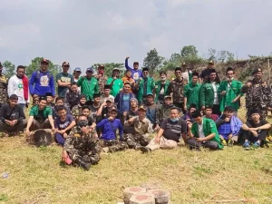 Harlah Ke-87, GP Ansor Cianjur Gotong Royong Buka Lahan Pertanian