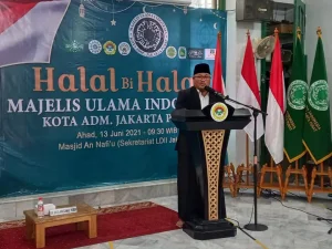 Gelar Halal bi Halal, Ketua Umum MUI Jakpus Ingatkan Pentingnya Peran Ulama di Tengah Umat 