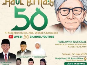 250 Channel YouTube Siap Siarkan Haul Emas 50 KH. Abd. Wahab Chasbullah