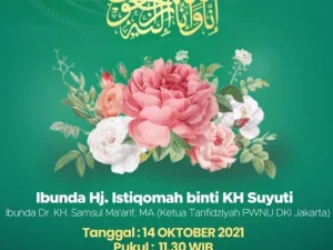 Innalillahi, Ibunda Ketua PWNU DKI Jakarta Wafat