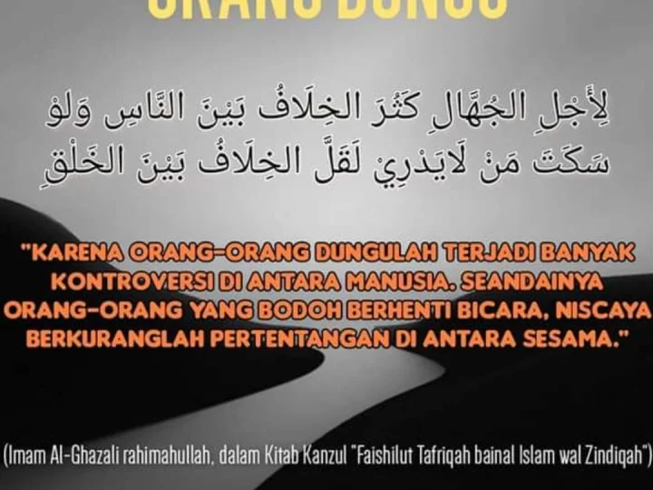 Waspadai Tanda Kedunguan