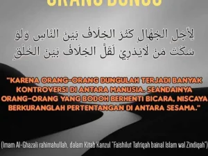 Waspadai Tanda Kedunguan
