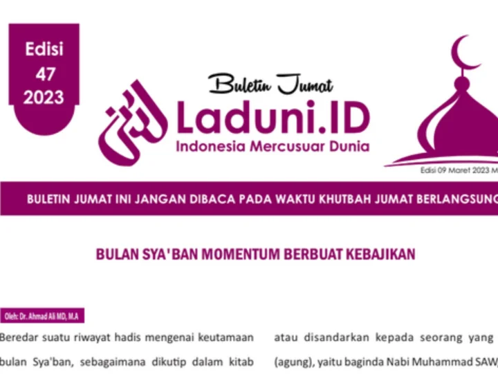 Buletin Jumat Laduni.ID Edisi 47: Bulan Sya’ban Momentum Berbuat Kebajikan