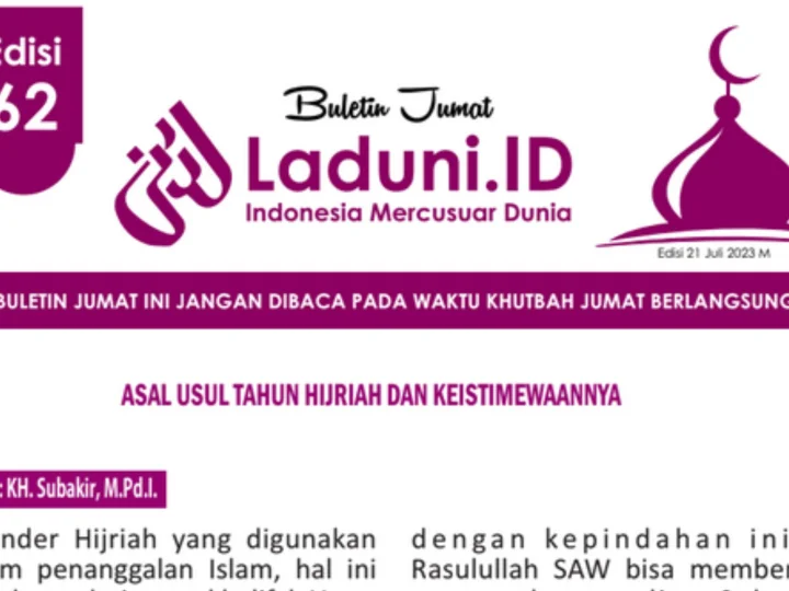 Buletin Jumat Laduni.ID Edisi 62: Asal Usul Tahun Hijriah dan Keistimewaannya
