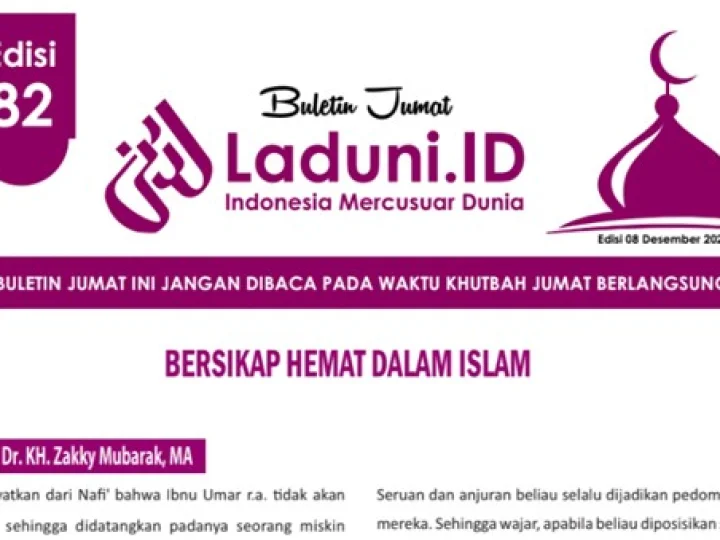 Buletin Jumat Laduni.ID Edisi 82: Bersikap Hemat dalam Islam
