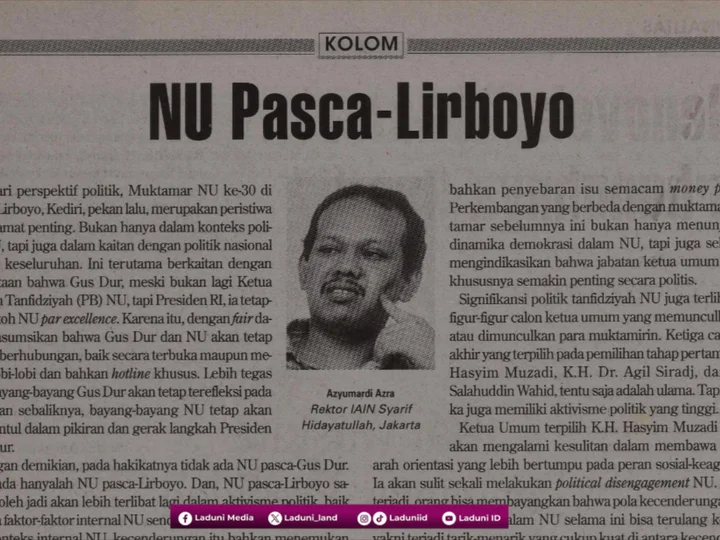 Membaca Kembali Tulisan Azyumardi Azra Berjudul 