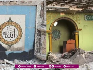 Subhanallah, Kaligrafi Lafadh Allah di Masjid dan Musholla Kapuk Muara Ini Tetap Utuh ketika Kebakaran Hebat Terjadi pada Hari Raya Idul Adha 1446