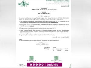 PBNU Tetapkan 1 Rajab 1447 H Jatuh pada Senin, 22 Desember 2025